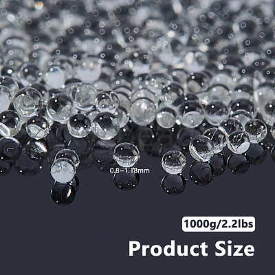 Nail Art Glass Mini Ball Beads GLAA-WH0033-138-1