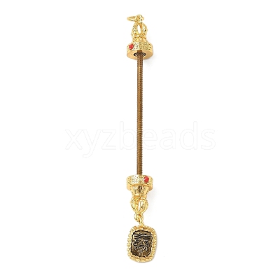 Brass Screw Peg Bails KK-NH0008-03AG-1
