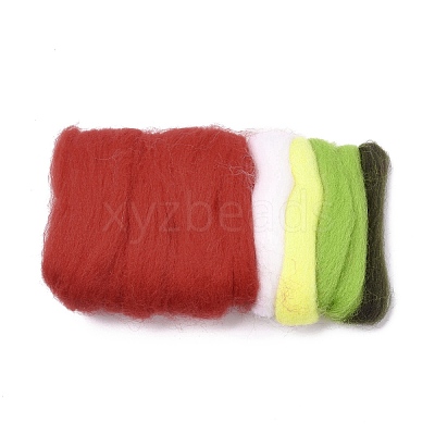 Christmas Theme Stocking Brooch Cactus Needle Felting Kit DIY-K055-03-1