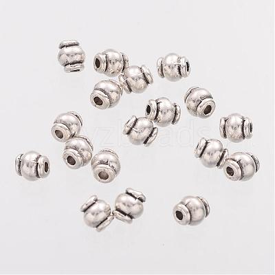 Barrel Tibetan Silver Spacer Beads AB608-1