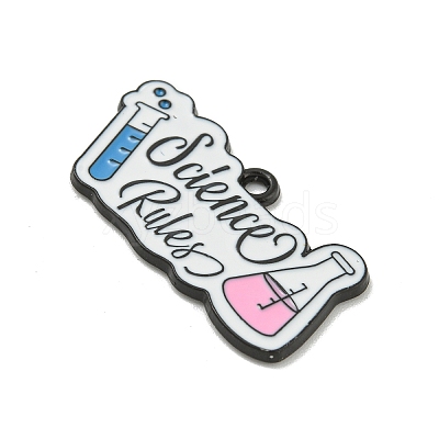 Chemistry Science Theme Alloy Enamel Pendants ENAM-I060-14A-1