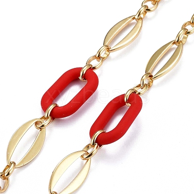 Handmade Brass Oval Link Chains CHC-H102-16G-G-1