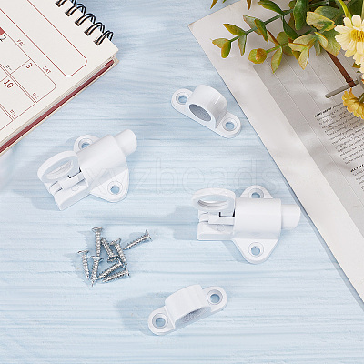 Aluminum & Alloy Lock Catch Clasps AJEW-GF0004-87A-1