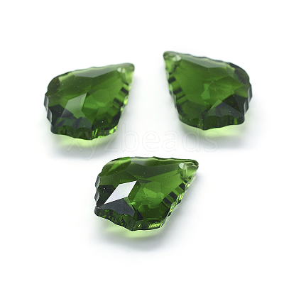 Faceted Glass Pendants X-GLAA-F068-C-1