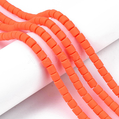 Handmade Polymer Clay Bead Strands CLAY-ZX006-01O-1