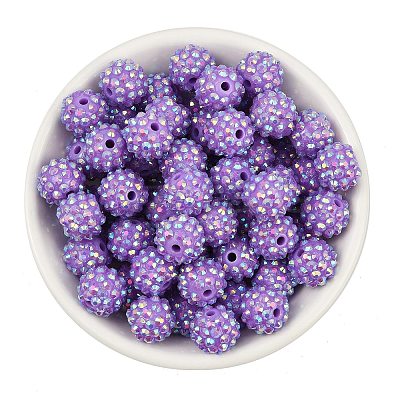 AB-Color Resin Rhinestone Beads RESI-S315-12x14-10-1