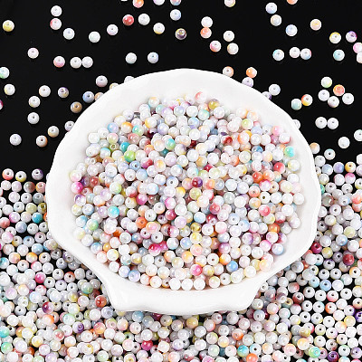 Baking Paint Glass Seed Beads SEED-N007-02A-1