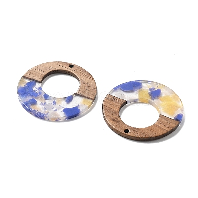 Resin and Walnut Pendants FIND-R051-13D-1