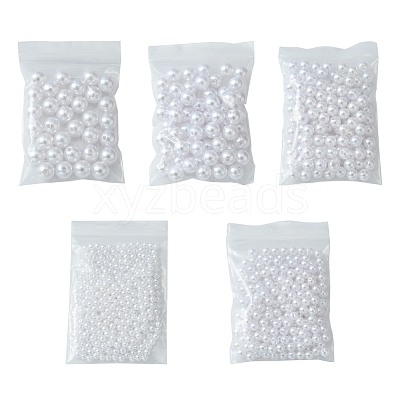 5 Style ABS Plastic Imitation Pearl Beads KY-FS0001-05-1