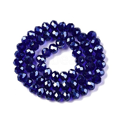 Electroplate Glass Beads Strands EGLA-A044-T8mm-A06-1