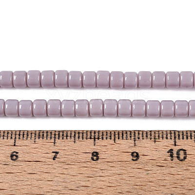 Opaque Solid Color Glass Beads Strands GLAA-N065-4x4mm-C06-1