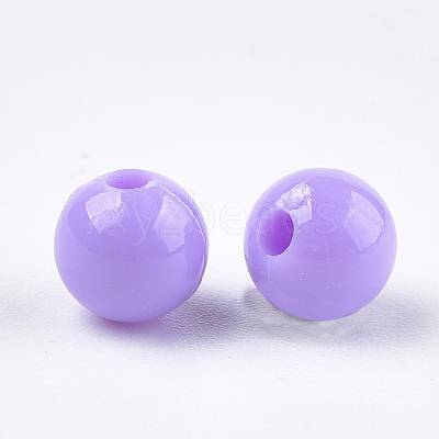 Opaque Plastic Beads KY-T005-6mm-624-1