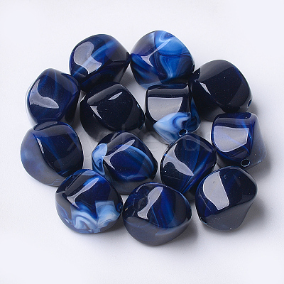 Acrylic Beads X-OACR-T007-08I-1