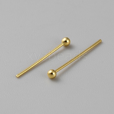 100Pcs Brass Ball Head Pins FIND-WH0110-694B-G-1