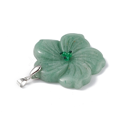 Natural Green Aventurine Big Pendants X-G-B040-01P-06-1