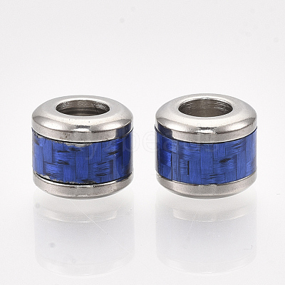 304 Stainless Steel European Beads STAS-S079-99B-P-1
