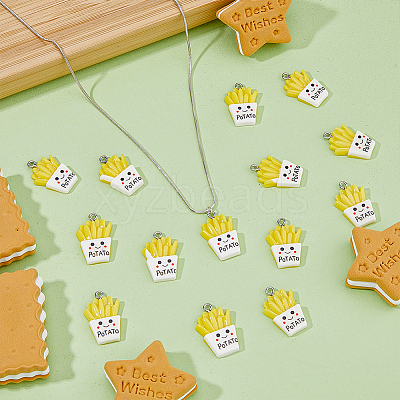 30Pcs Resin Imitation Food Pendants RESI-FH0001-57-1