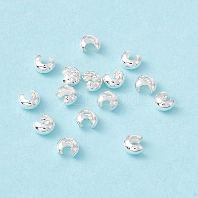 Brass Crimp Beads Covers KK-P219-05B-S-1