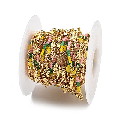Brass Ball Chains KK-D368-02G-E-1
