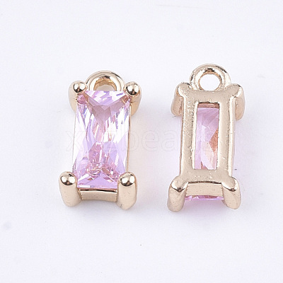 Transparent Glass Charms X-GLAA-T007-13G-1