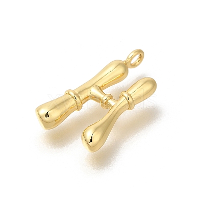 Rack Plating Brass Pendants KK-I722-08G-H-1