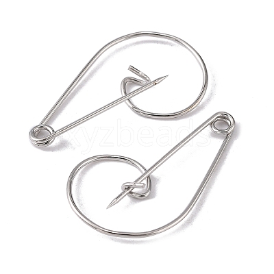 Iron Brooch Findings X-IFIN-K028-01P-1