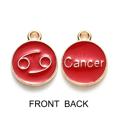 Alloy Enamel Pendants ENAM-SZ0001-27B-D-1
