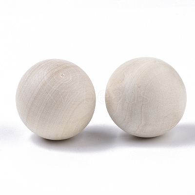 Natural Wooden Round Ball LS-WOOD-T014-40mm-1