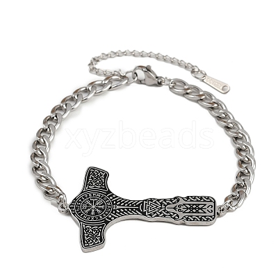 304 Stainless Steel Enamel Link Bracelets LS-BJEW-P356-01A-P-1