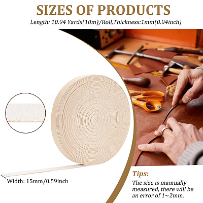 Flat PU Leather Cord LC-WH0008-02A-1