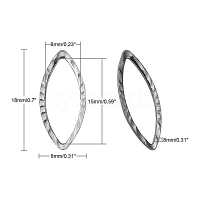 Tarnish Resistant 304 Stainless Steel Linking Rings LS-X-STAS-I071-04P-1