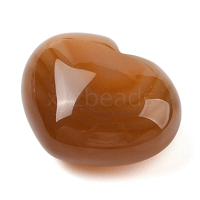 Natural Agate Love Heart Stone G-I367-03D-1