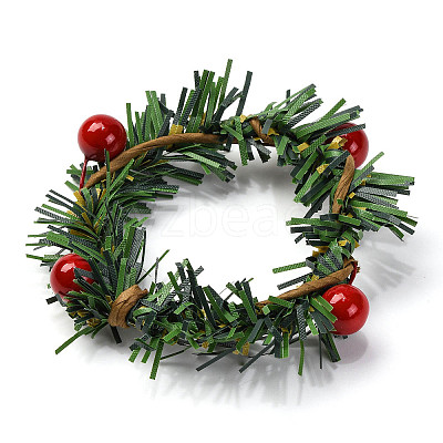 Christmas Theme Iron Napkin Rings AJEW-G062-01E-1