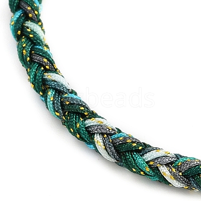 4MM Braided Nylon Cord Bracelets FIND-A057-01G-21-1