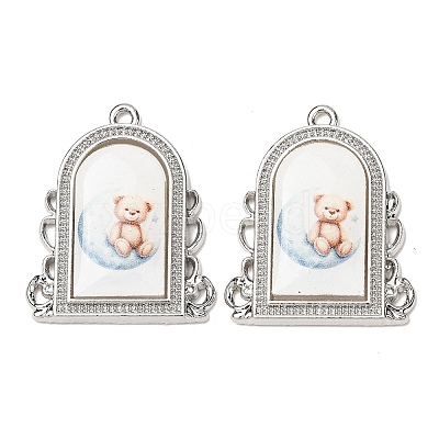 Alloy Epoxy Resin Pendants FIND-K031-01P-03-1