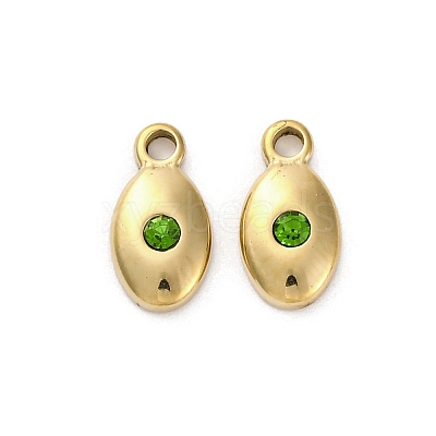Real 14K Gold Plated 304 Stainless Steel Charms STAS-R005-09G-03-1