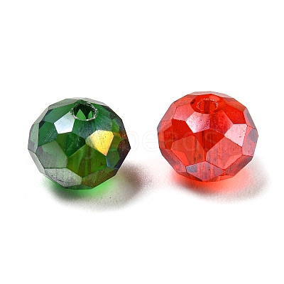 Transparent Faceted Glass Beads GLAA-XCP0001-23-1