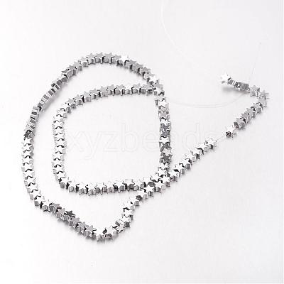 Electroplate Non-magnetic Synthetic Hematite Bead Strands G-F300-24A-01-1