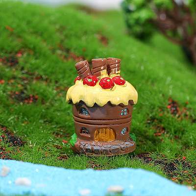 Resin Miniature Mini Cake House MIMO-PW0001-201I-1