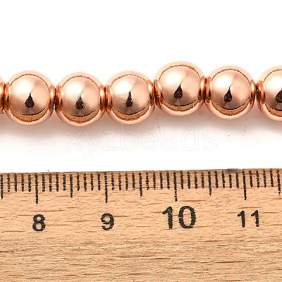 Electroplated Synthetic Magnetic Hematite Beads Strands G-L613-F01-02B-1