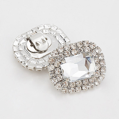 Alloy Rhinestone Shoe Decorations FIND-WH0126-417B-1