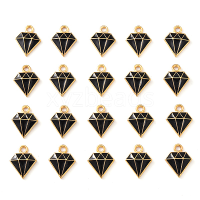 20Pcs Light Gold Alloy Enamel Charms ENAM-YW0001-36B-1