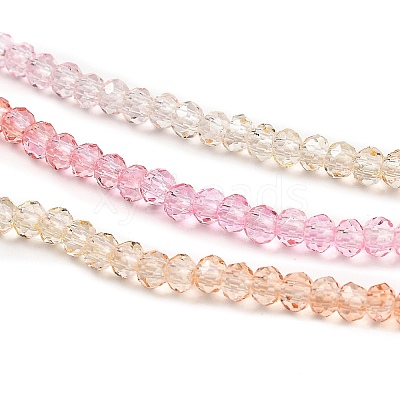 Transparent Painted Glass Beads Strands DGLA-A034-T1mm-A20-1