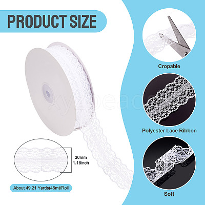 Polyester Lace Ribbon OCOR-TAC0025-008A-1