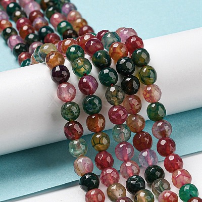 Natural Agate Beads Strands X-G-C082-A01-13-1