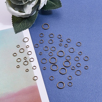 1 Box Iron Open Jump Rings IFIN-X0005-AB-NF-B-1
