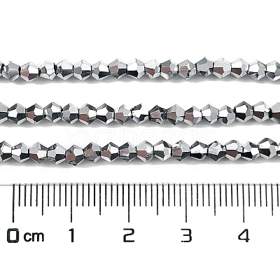 Transparent Electroplate Glass Beads Strands X-EGLA-A039-T3mm-UA05-1