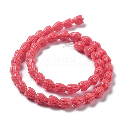 Synthetic Coral Beads Strands G-Q1007-01C-03-1