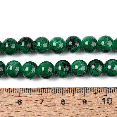 Drawbench Glass Bead Strands GLAD-S074-8mm-B74-1
