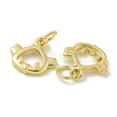 Rack Plating Brass Pendants KK-K386-01B-G-1